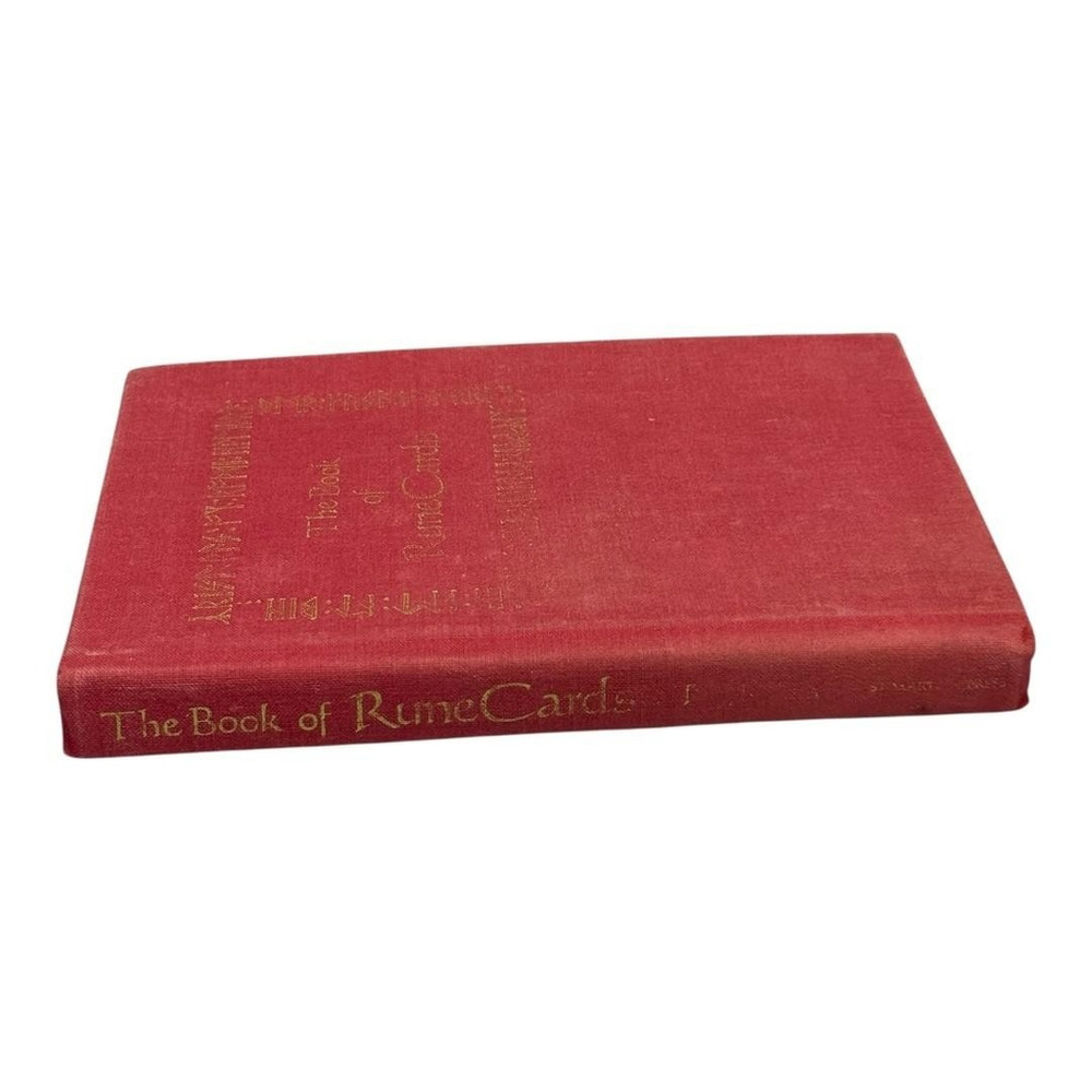 The Book of RuneCards Hardcover Divination Runes Guide Red Cloth First Edition - Picture 7 of 9